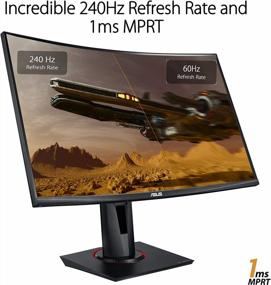 img 1 attached to ASUS Gaming Curved Monitor VG27VQM 1920X1080P, 240Hz, Tilt Adjustment, Adaptive Sync, Height Adjustment, Flicker-Free,