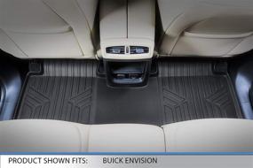 img 1 attached to 🚗 Premium MAXLINER Floor Mats for 2016-2020 Buick Envision - 2 Row Liner Set in Sleek Black