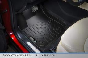 img 3 attached to 🚗 Premium MAXLINER Floor Mats for 2016-2020 Buick Envision - 2 Row Liner Set in Sleek Black