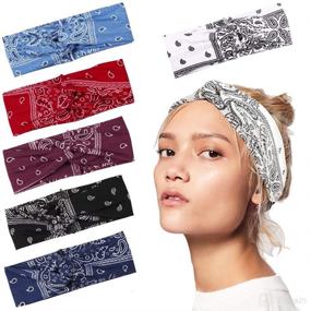 img 4 attached to Headbands Elastic Headwraps Hairband Accessories
