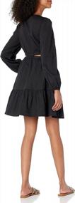 img 3 attached to Cut-Out Cotton Sateen Dress For Women: The Drop Sita Short Dress
