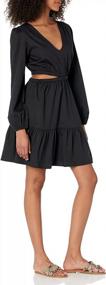 img 2 attached to Cut-Out Cotton Sateen Dress For Women: The Drop Sita Short Dress