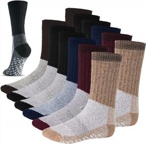 img 4 attached to Stay Toasty On Outdoor Adventures With Merino Wool Thermal Socks: Perfect For Hiking, Hunting, Skiing And More - 6 Pairs For Both Men And Women