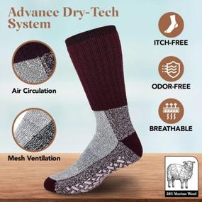 img 1 attached to Stay Toasty On Outdoor Adventures With Merino Wool Thermal Socks: Perfect For Hiking, Hunting, Skiing And More - 6 Pairs For Both Men And Women