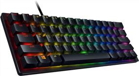 img 1 attached to Razer Huntsman Mini 60% Gaming Keyboard: Fast Keyboard Switches - Linear Optical Switches - Chroma RGB Lighting - PBT Keycaps - Onboard Memory - Classic Black