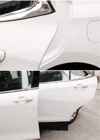 img 3 attached to 🚗 5M Car Door Edge Protector: Anti-Scratch Rubber Strip - White