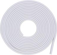 🚗 5m car door edge protector: anti-scratch rubber strip - white logo