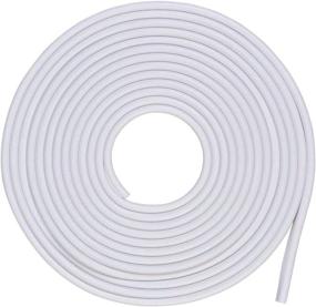 img 4 attached to 🚗 5M Car Door Edge Protector: Anti-Scratch Rubber Strip - White