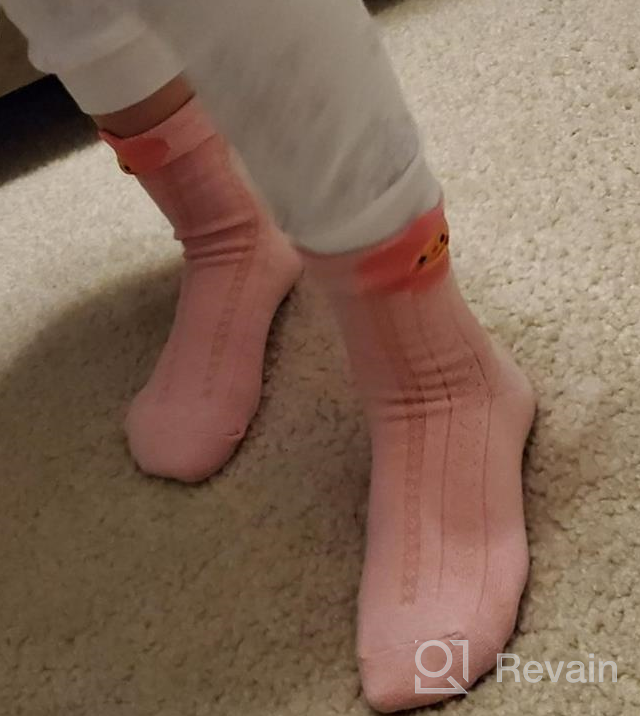 img 1 attached to 🧦 Cozi Foot Little Big Girls Socks: 5 Pairs of Soft Cotton Crew Socks for Cute and Comfortable Kids' Feet review by Jami Harrison
