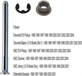 img 1 attached to 🔧 S10 Door Hinge Pin and Bushing Repair Kits: Chevy S10 GMC Sonoma S15 - 38419, 15562609, 15964971, 15964972, 16632193, 25640501, 15591898, 88891731 - 2 Door 4 Pin Door Hinge Pin - Buy Now!