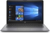 💻 hp stream 14-inch laptop - amd dual-core a4-9120e, 4gb ram, 32gb emmc, windows 10 home in s mode, office 365 personal - 14-ds0020nr (brilliant black) logo