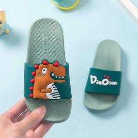 img 3 attached to 🦖 Dino-Fun: Maybolury Boys' Anti-Slip Dinosaur Sandals Slippers