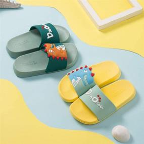 img 1 attached to 🦖 Dino-Fun: Maybolury Boys' Anti-Slip Dinosaur Sandals Slippers