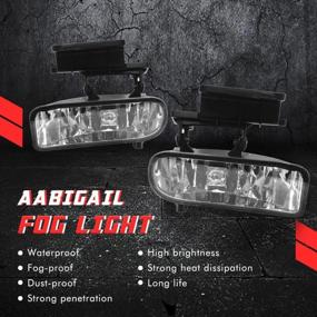 img 3 attached to Upgrade Your Ride With A ABIGAIL Clear Lens Fog Lights For Chevy Silverado And Suburban/Tahoe Models - 1999-2002 And 2000-2006 With 880 12V 27W Halogen Bulbs (GM2592113, GM2593113)