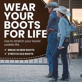 img 1 attached to Get The Perfect Fit With HOUNDSBAY Bloodhound Cowboy Boot Stretcher For Women – Designed For Wide Feet