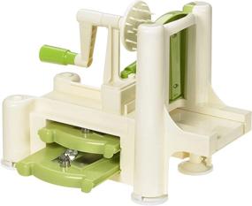 img 4 attached to Lurch Spiralizer 10203 In Green And Cream Color