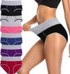annemy high waisted cotton underwear for women - tummy control briefs with no muffin top, plus size panties for maximum comfort logo