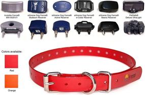 img 2 attached to 🐶 Durable and Waterproof 3/4" TPU Dog Collar Strap - Ideal Replacement for Bark, Shock, Training, and Electric Fence Collars