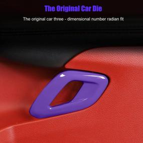 img 1 attached to For Challenger Inner Door Handle Cover Trim Accessories For Dodge Challenger 2015-2022 (Purple,2Pcs/Set)