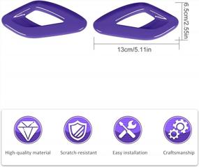 img 3 attached to For Challenger Inner Door Handle Cover Trim Accessories For Dodge Challenger 2015-2022 (Purple,2Pcs/Set)