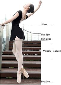 img 2 attached to 🩰 Daydance Black Ballet Skirt: Trendy Bullet Girls' Clothing on Skirts & Skorts