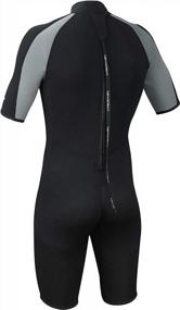 img 2 attached to Experience Premium Comfort With Lemorecn'S 3Mm Shorty Diving Suit For Adults