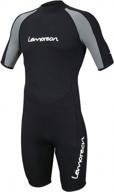 experience premium comfort with lemorecn's 3mm shorty diving suit for adults logo