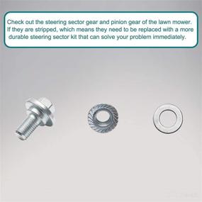 img 1 attached to 🔧 Husqvarna Steering Sector Gear Rebuild Kit - Replacement for Models: 532194732, 194732