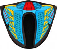 light up your look with cyb led rave mask: sound activated for music festival, party edm & halloween (transformer) logo