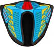 light up your look with cyb led rave mask: sound activated for music festival, party edm & halloween (transformer) logo