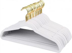 img 4 attached to Organize Your Clothes With ManGotree'S Velvet Hangers - No-Slip, Ultra-Slim, And Sturdy - 36 Pack