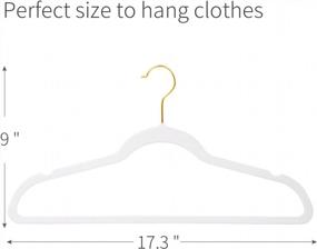img 3 attached to Organize Your Clothes With ManGotree'S Velvet Hangers - No-Slip, Ultra-Slim, And Sturdy - 36 Pack