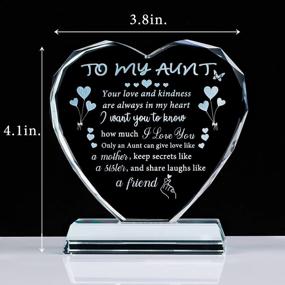 img 1 attached to Unique Laser Engraved Aunt Gift From Niece/Nephew: Show Your Love & Appreciation For Special Aunts On Birthdays, Christmas & Mothers Day!