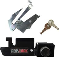 🔒 enhanced pop &amp; lock pl2300 tailgate lock in black: exclusive compatibility with factory steel handle logo
