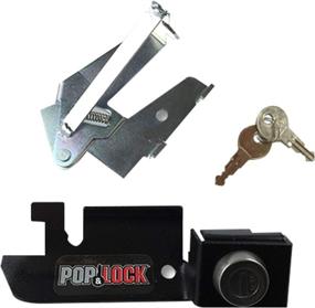 img 4 attached to 🔒 Enhanced Pop &amp; Lock PL2300 Tailgate Lock in Black: Exclusive Compatibility with Factory Steel Handle