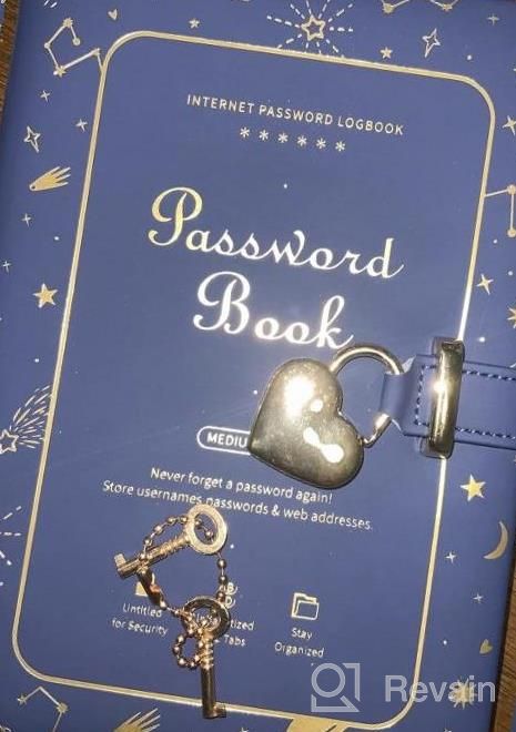 img 1 attached to Organize Your Passwords With RETTACY Password Book: Secure Heart-Shaped Lock Design, Alphabetical Tabs, And Durable Paper For Home & Office Use review by Kimberly Peterson