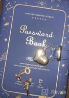 img 1 attached to Organize Your Passwords With RETTACY Password Book: Secure Heart-Shaped Lock Design, Alphabetical Tabs, And Durable Paper For Home & Office Use review by Kimberly Peterson