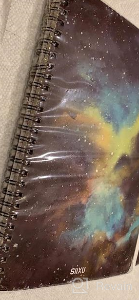 img 1 attached to Capture Your Dreams With SIIXU Star Rover Journal | Colorful Spiral Notebook For Ideas, Meetings & Memories | Lined Pages With Beautiful Light Blue Design | 136 Pages | Large Size & Lay Flat review by Gordo Prince
