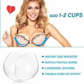 img 2 attached to Silicone Bra Inserts Push Up Pads - Add 1-2 Cup Sizes For Fuller Swimsuits & Wedding Dresses