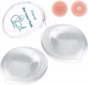 img 4 attached to Silicone Bra Inserts Push Up Pads - Add 1-2 Cup Sizes For Fuller Swimsuits & Wedding Dresses