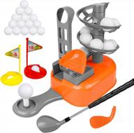outdoor golf game for kids - loyo kids golf clubs set with training balls & equipment - perfect for preschool boys ages 3-8 - ideal gift for tees, balls, and clubs lovers! logo