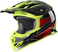 🏍️ glx gx23 dirt bike off-road motocross atv helmet: unisex, dot approved (sear yellow, small) - ideal for men and women logo