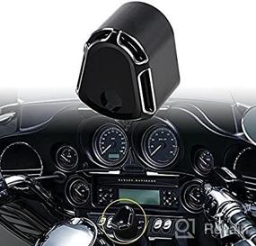 img 3 attached to 🏍️ TUINCYN Motorcycle Front Ignition Switch Cover - Billet Aluminum for Harley FLHX/FLHT/FLTR/FL Models Touring Trike Street Road Glide (2007-2013) with Hardware Kit