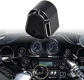 img 2 attached to 🏍️ TUINCYN Motorcycle Front Ignition Switch Cover - Billet Aluminum for Harley FLHX/FLHT/FLTR/FL Models Touring Trike Street Road Glide (2007-2013) with Hardware Kit