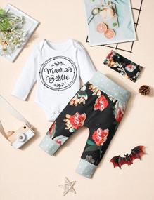 img 2 attached to 👶 Newborn Baby Girl Clothes: I'm New Here - Infant Newborn Outfit Set for Cute Toddler Baby Girls (4PC Set)