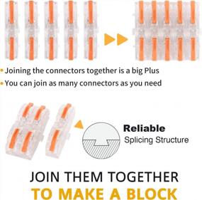 img 2 attached to 30 Pack Lever Wire Connectors - Assemblable And Push-In For AWG 28-12 Automotive Wiring