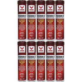 img 3 attached to 🔴 TRIAX Spheron HT-2 Red Wheel Bearing Grease, Lithium Complex, High Temp 550F, Ultra Tacky, Extreme Pressure, Virtually Waterproof, 14 Oz Cartridge (10 Tube Pack)