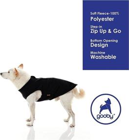 img 1 attached to 🐶 Gooby Zip Up Fleece Dog Sweater: Cozy Winter Jacket for Small to Medium Dogs - Ideal for Indoor & Outdoor Use