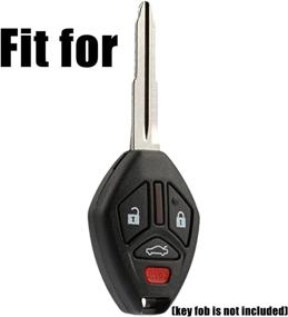 img 3 attached to 🔑 Protective Rubber Key Fob Cover for Mitsubishi Eclipse, Endeavor, Galant, Lancer, and Outlander 2006-2013