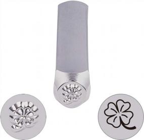 img 1 attached to BENECREAT Four-Leaf Clover Metal Stamps - Perfect Tool For St. Patrick'S Gift!